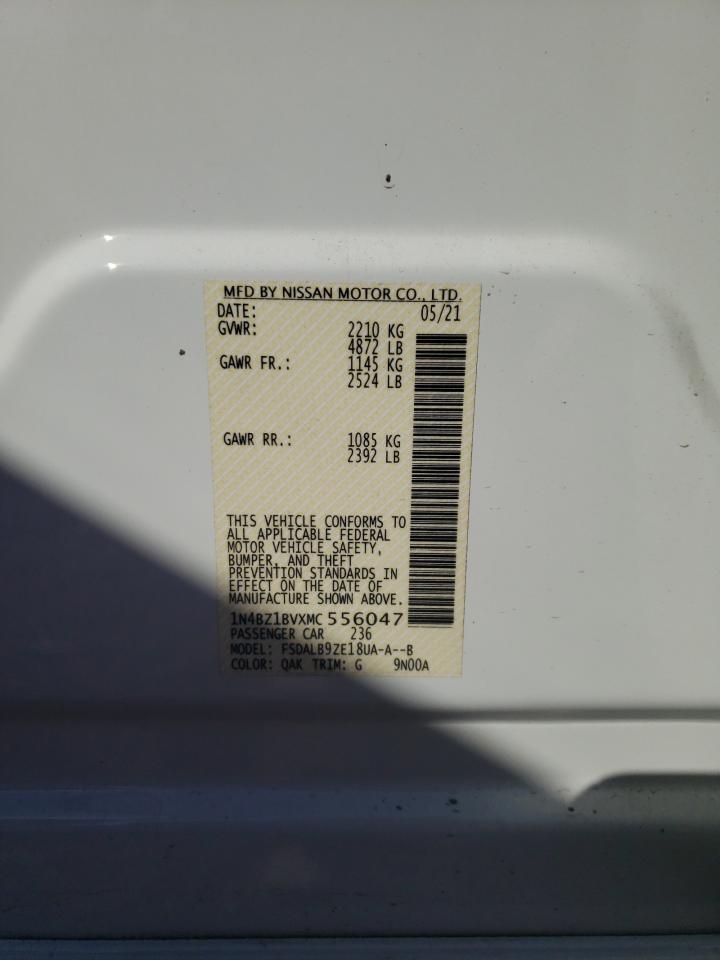 1N4BZ1BVXMC556047 2021 Nissan Leaf S Plus