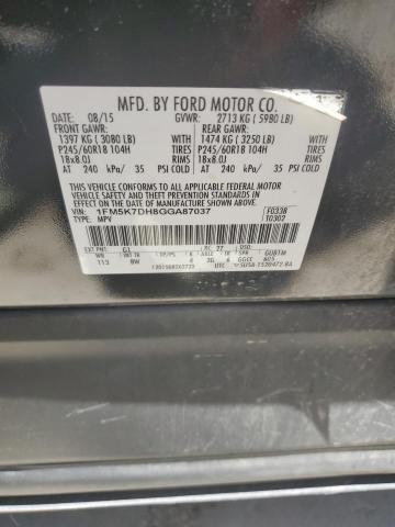 2016 Ford Explorer Xlt VIN: 1FM5K7DH8GGA87037 Lot: 60673744