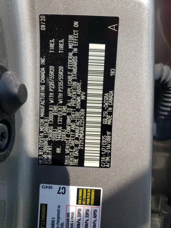 2T2YZMDA8LC254368 2020 Lexus Rx 350 F-Sport