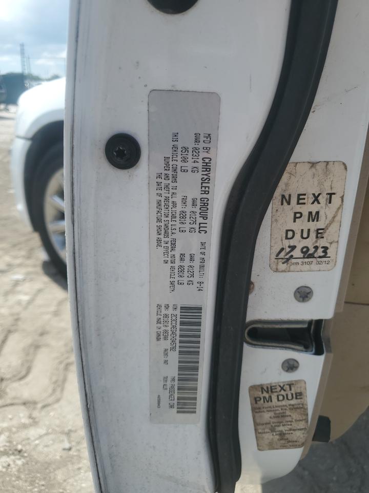 2C3CCAEG4EH345782 2014 Chrysler 300C