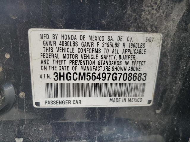 3HGCM56497G708683 2007 Honda Accord Lx