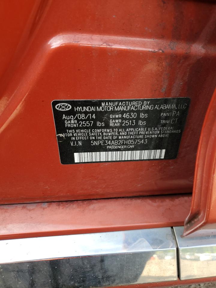 5NPE34AB2FH057543 2015 Hyundai Sonata Sport