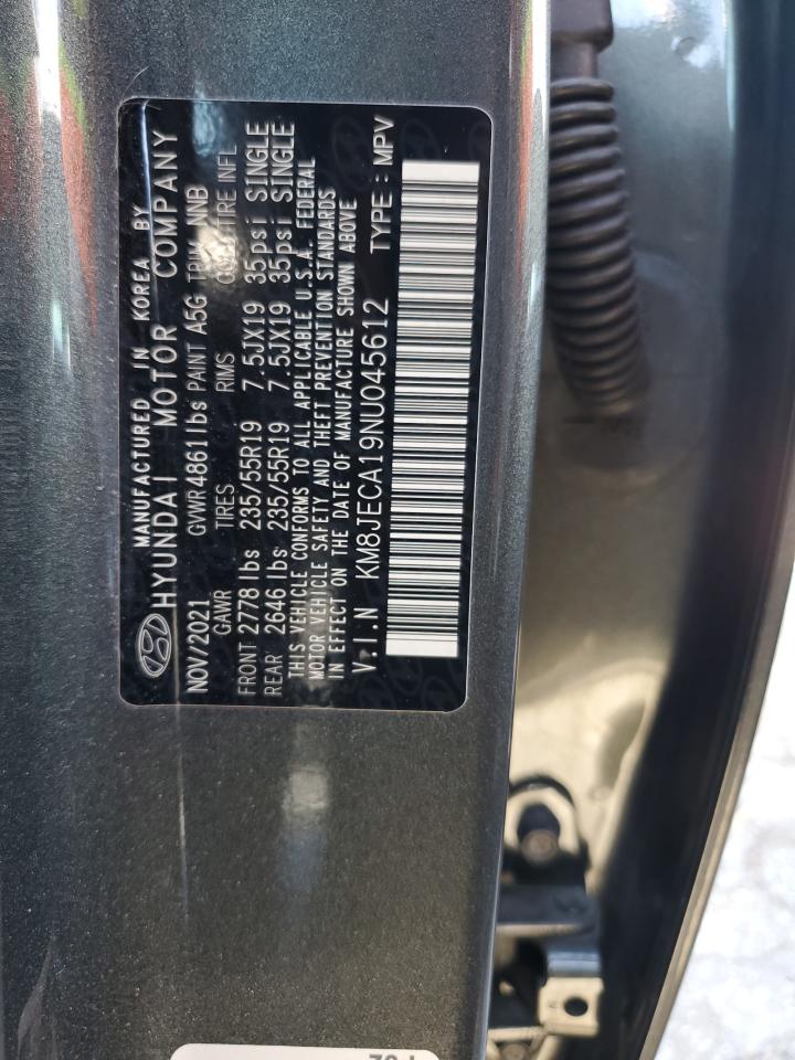 KM8JECA19NU045612 2022 Hyundai Tucson Limited