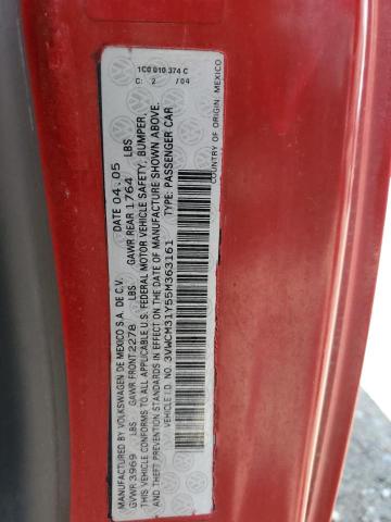 2005 Volkswagen New Beetle Gls VIN: 3VWCM31Y55M363161 Lot: 57672534