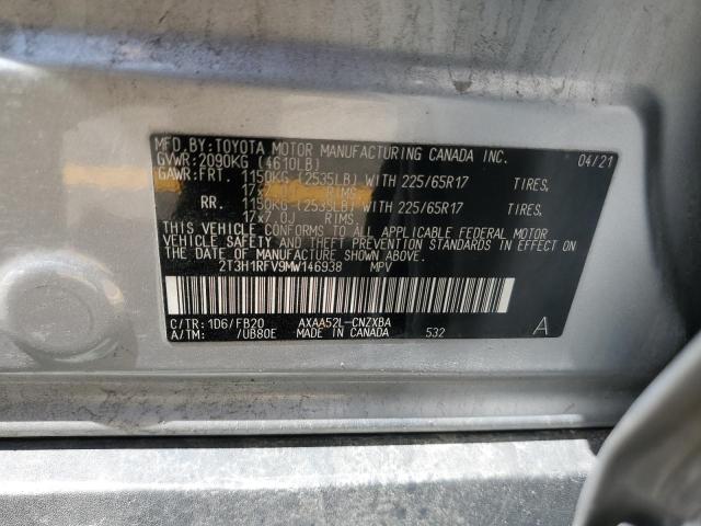 VIN 2T3H1RFV9MW146938 2021 Toyota RAV4, LE no.14