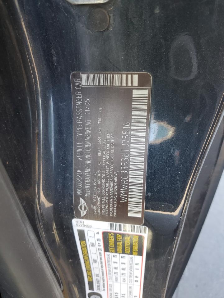 WMWRC33536TJ75516 2006 Mini Cooper