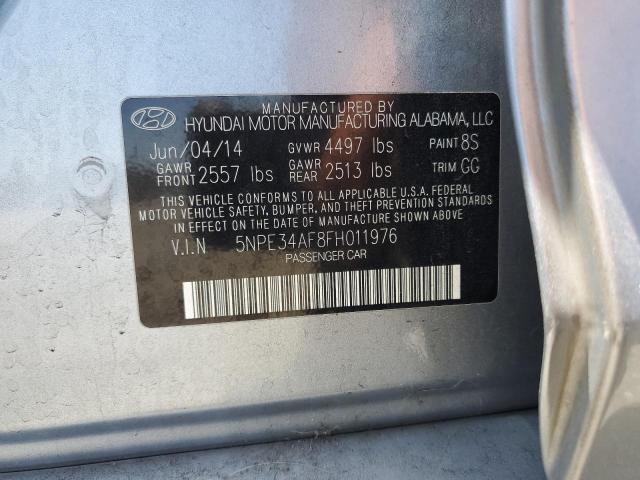 2015 Hyundai Sonata Sport VIN: 5NPE34AF8FH011976 Lot: 59472464