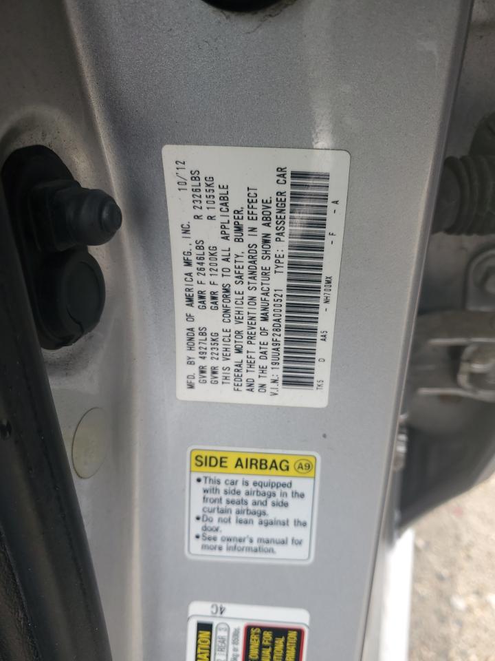 19UUA9F28DA000521 2013 Acura Tl