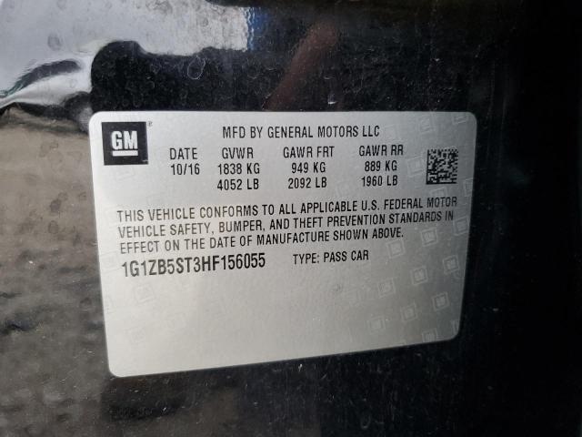 2017 Chevrolet Malibu Ls VIN: 1G1ZB5ST3HF156055 Lot: 56764074