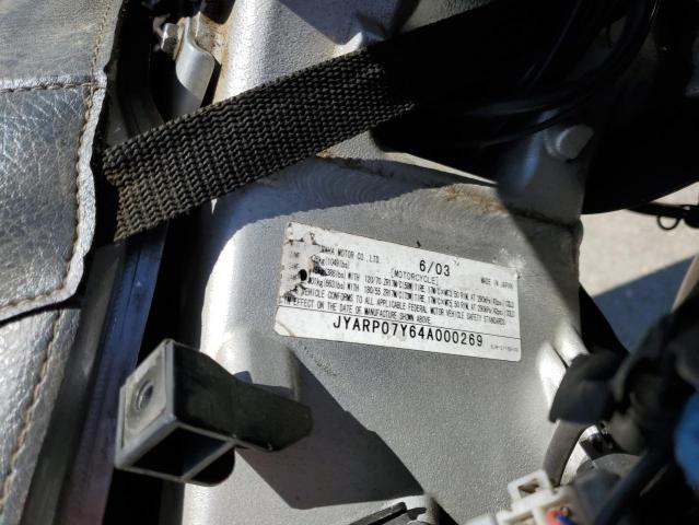 2004 YAMAHA FJR1300 JYARP07Y64A000269