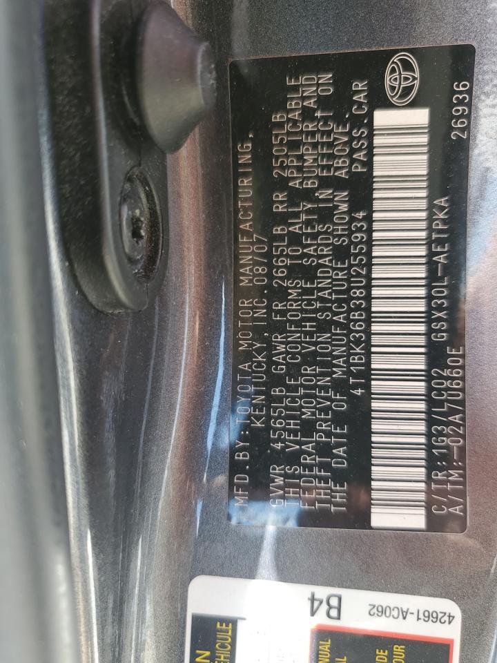 4T1BK36B38U255934 2008 Toyota Avalon Xl