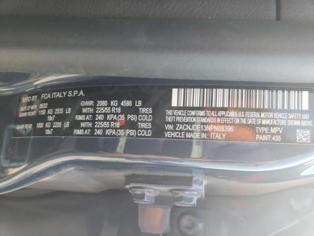 2022 JEEP RENEGADE A ZACNJDE13NPN68396