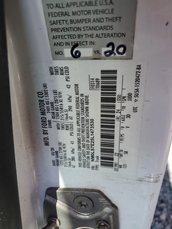 NM0LS7E25L1473530 2020 Ford Transit Connect Xl