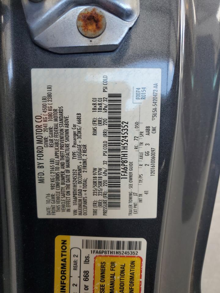 1FA6P8TH1H5245352 2017 Ford Mustang