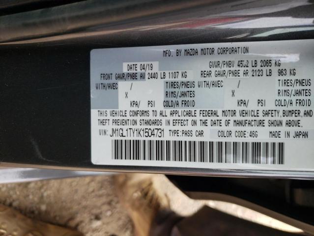 2019 Mazda 6 Grand Touring VIN: JM1GL1TY1K1504731 Lot: 57028064