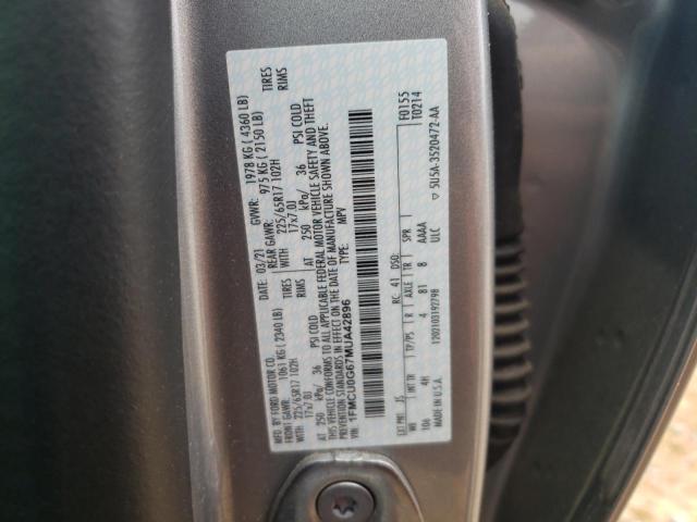 2021 Ford Escape Se VIN: 1FMCU0G67MUA42896 Lot: 57732944