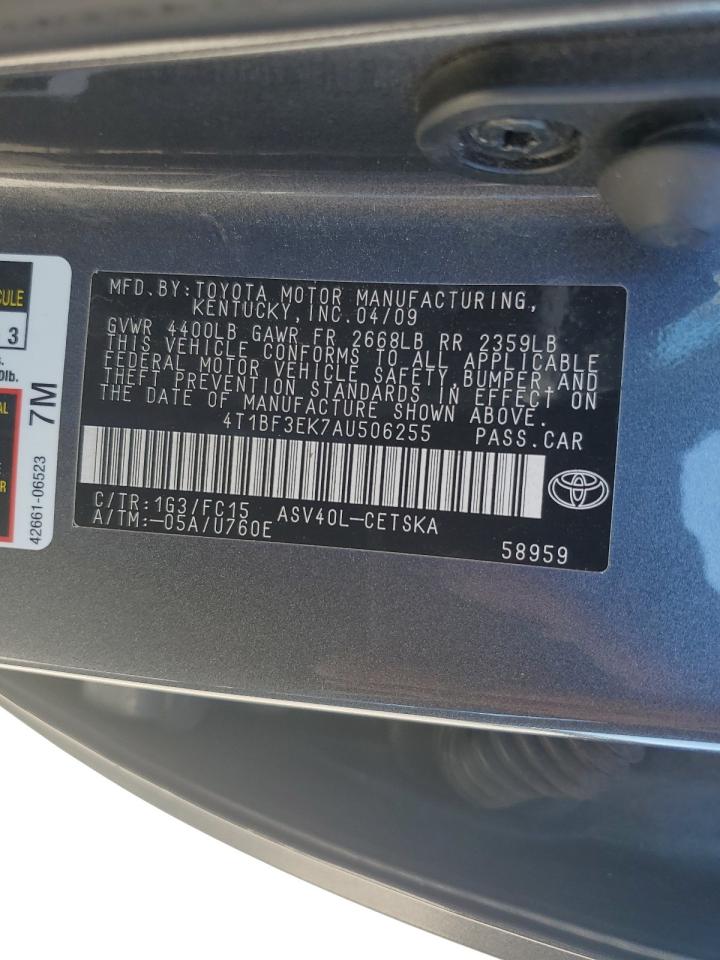 4T1BF3EK7AU506255 2010 Toyota Camry Base