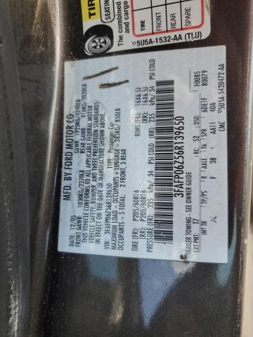 2006 Ford Fusion S VIN: 3FAFP06Z56R139650 Lot: 58905064