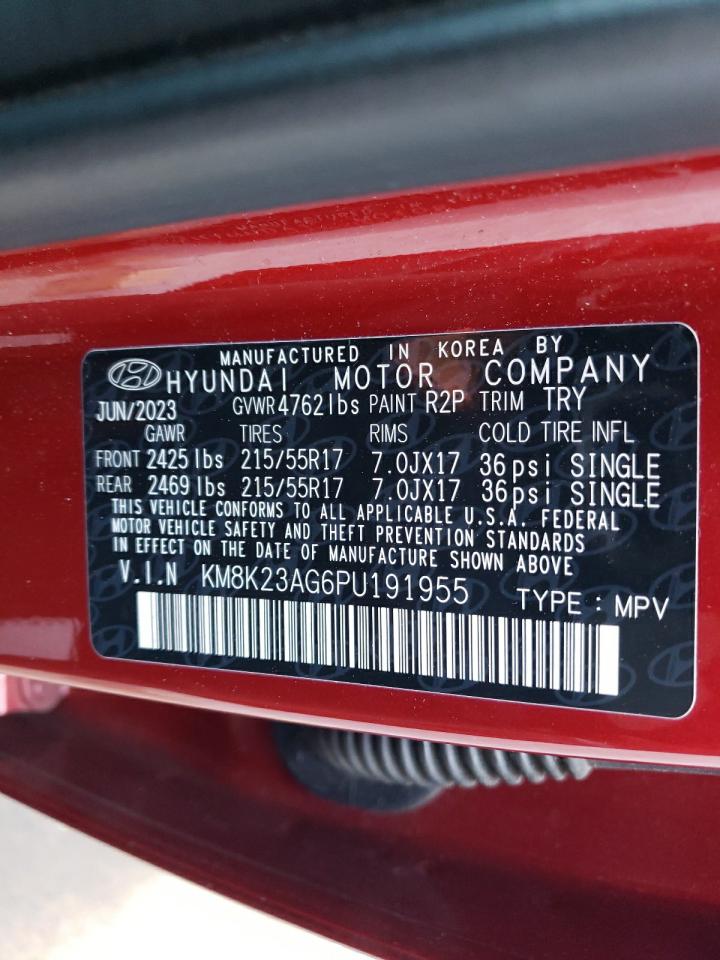 KM8K23AG6PU191955 2023 Hyundai Kona Se