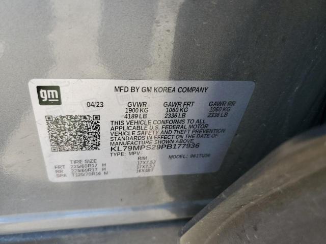 2023 Chevrolet Trailblazer Lt VIN: KL79MPS29PB177936 Lot: 59093314