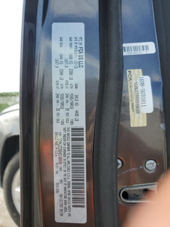 1C4NJCEB6HD198506 2017 Jeep Compass Latitude