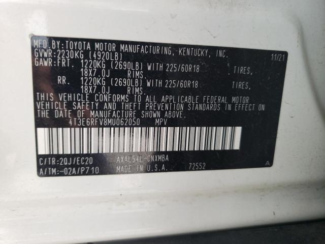 2021 Toyota Rav4 Xse VIN: 4T3E6RFV8MU062050 Lot: 60522524