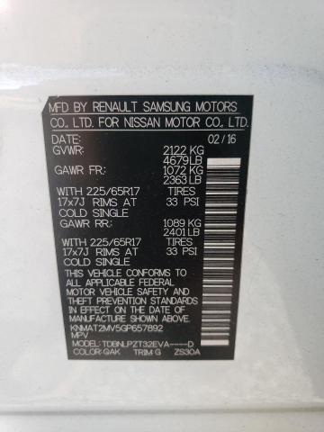 2016 NISSAN ROGUE S - KNMAT2MV5GP657892