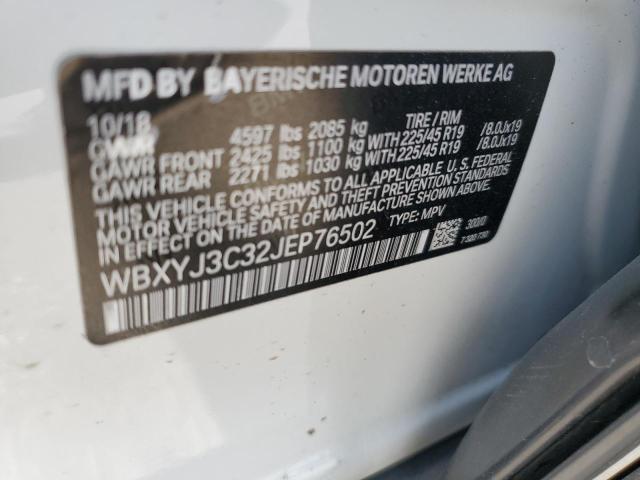 VIN WBXYJ3C32JEP76502 2018 BMW X2, Sdrive28I no.13