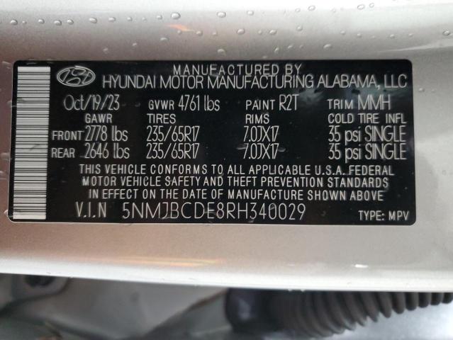 5NMJBCDE8RH340029 Hyundai Tucson SEL 14