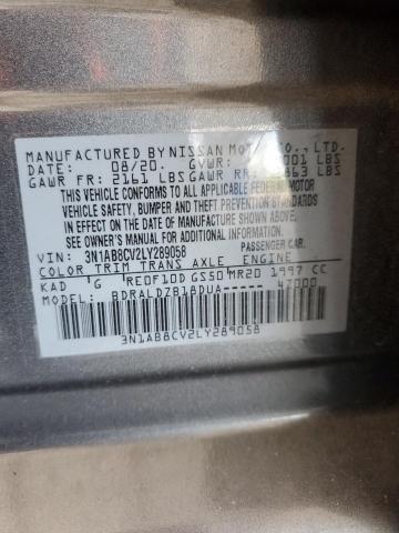 2020 NISSAN SENTRA SV - 3N1AB8CV2LY289058