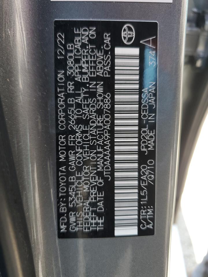 JTDAAAAA9PA007886 2023 Toyota Mirai Xle