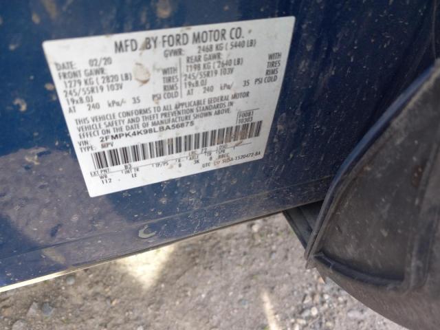 2020 FORD EDGE TITAN - 2FMPK4K98LBA56875