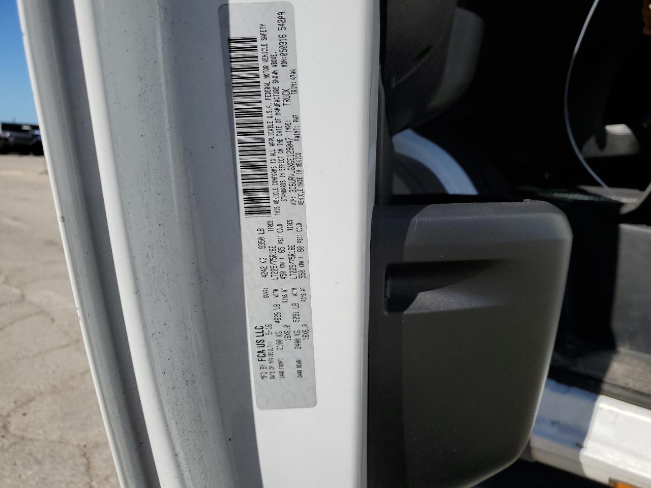 3C6URVJGXGE129047 2016 Ram Promaster 3500 3500 High