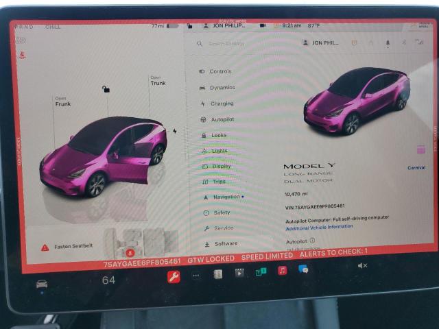 7SAYGAEE6PF805461 Tesla Model Y  9