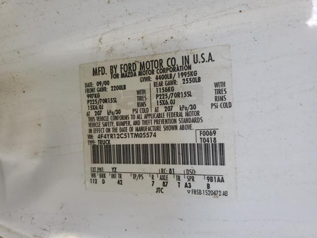 4F4YR12C51TM05574 2001 Mazda B2500