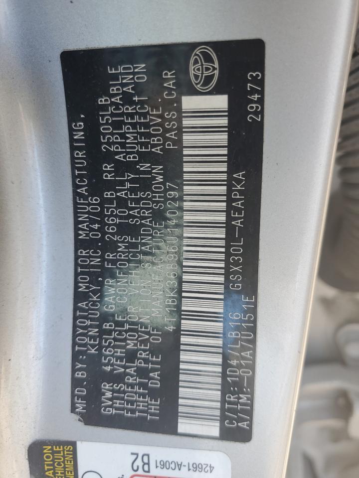 4T1BK36B96U140297 2006 Toyota Avalon Xl