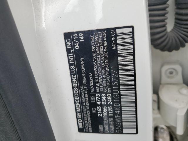 2016 Mercedes-Benz C 300 4Matic VIN: 55SWF4KB1GU157271 Lot: 60067104