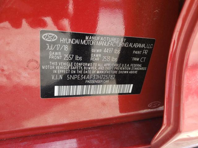 2018 Hyundai Sonata Sport VIN: 5NPE34AF3JH725782 Lot: 59320824