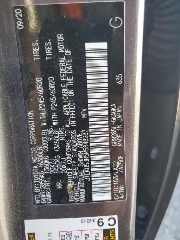 2021 Toyota 4Runner Trail VIN: JTEKU5JR5M5848287 Lot: 59087034