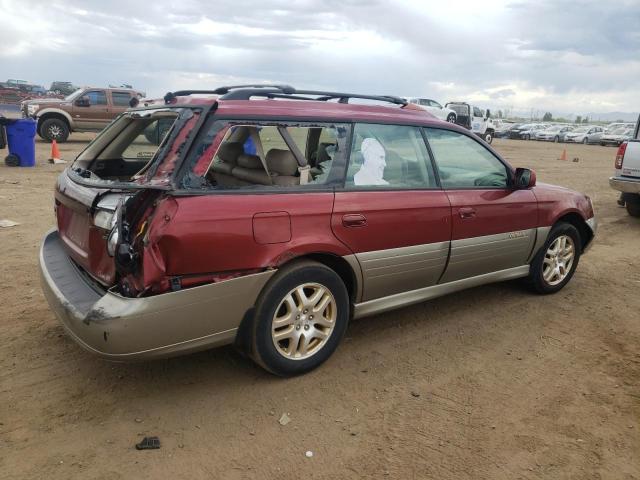 SUBARU LEGACY OUT 2003 maroon station gas 4S3BH686437631214 photo #4