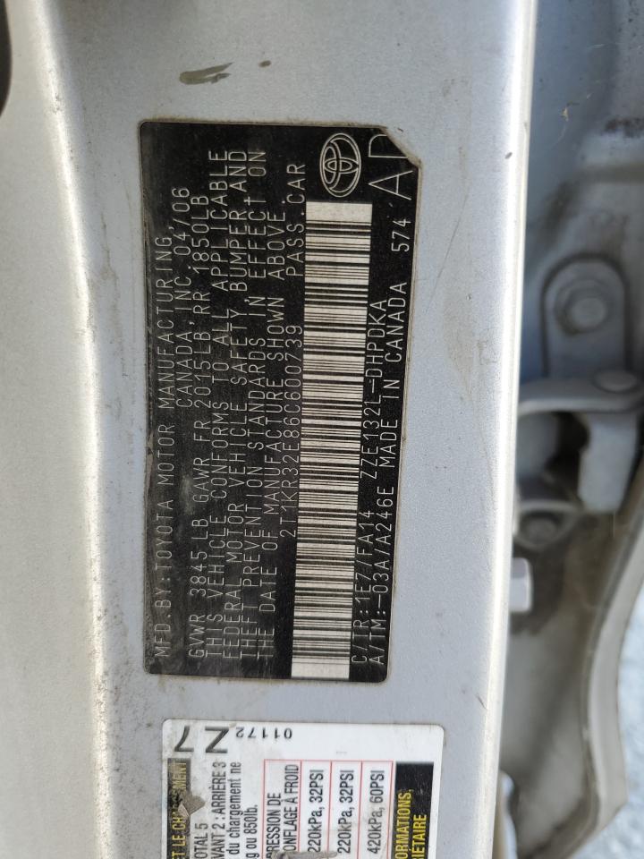 2T1KR32E86C600739 2006 Toyota Corolla Matrix Xr