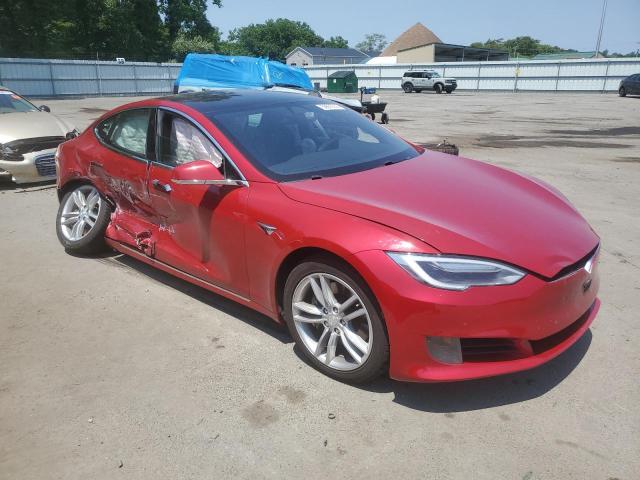  TESLA MODEL S 2017 Червоний