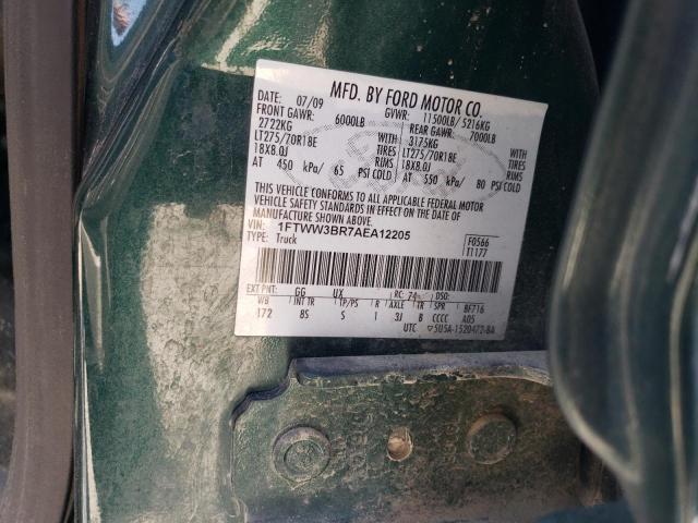 2010 Ford F350 Super Duty VIN: 1FTWW3BR7AEA12205 Lot: 58964774