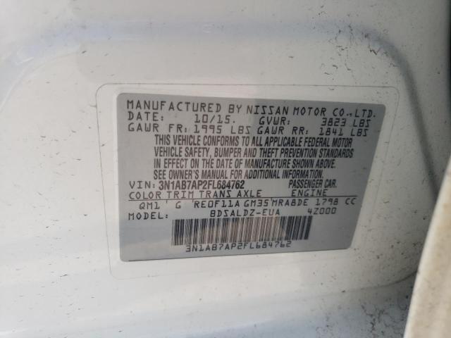 2015 NISSAN SENTRA S - 3N1AB7AP2FL684762