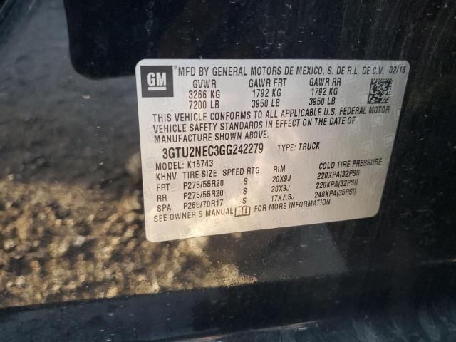 2016 GMC SIERRA K15 - 3GTU2NEC3GG242279