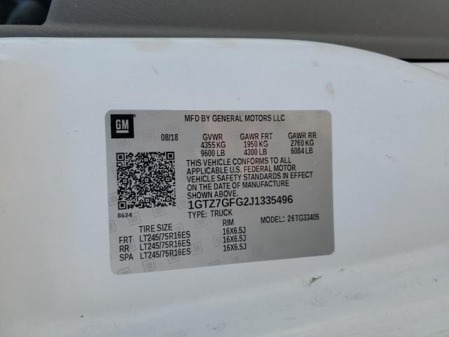 2018 GMC Savana G3500 VIN: 1GTZ7GFG2J1335496 Lot: 59229404