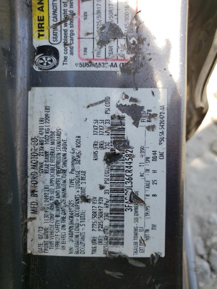 3FADP0L36CR445825 2012 Ford Fusion Hybrid