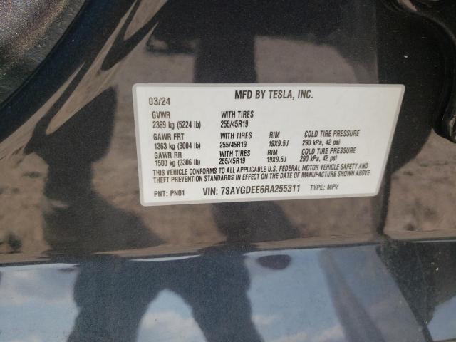 2024 TESLA Y - 7SAYGDEE6RA255311