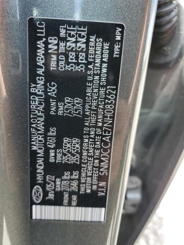 2022 HYUNDAI TUCSON SEL - 5NMJCCAE7NH083621