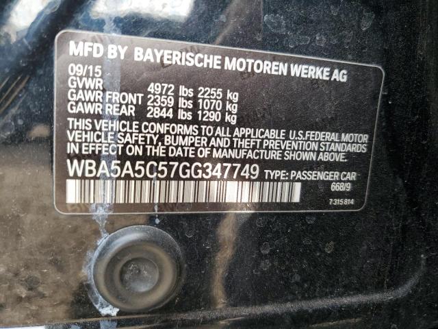 VIN WBA5A5C57GG347749 2016 BMW 5 Series, 528 I no.12